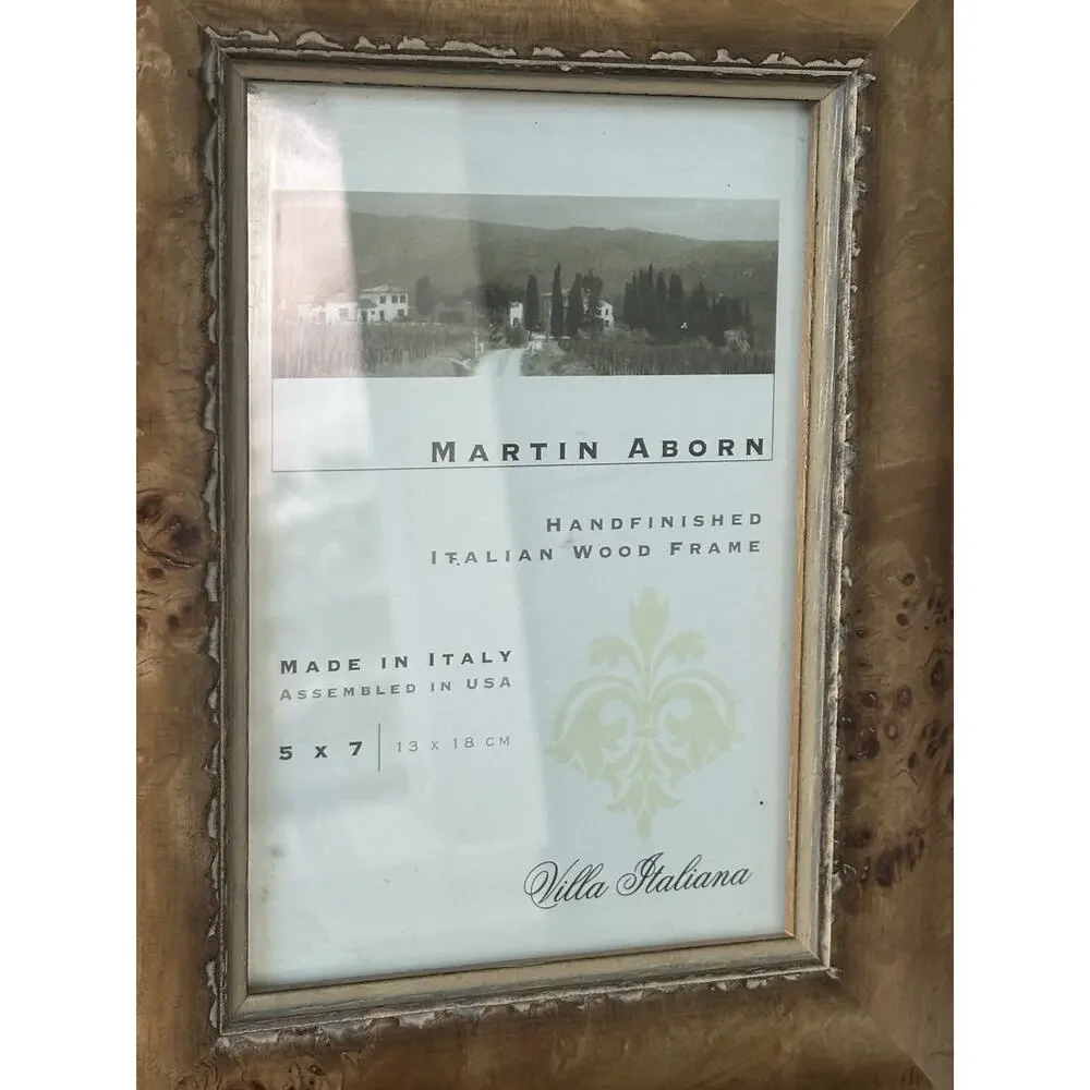 Martin Aborn Frame Hand Finished Italian Wood 5x7 Italy Villa Italiana